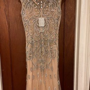 Champagne Gown EXCELLENT CONDITION for prom or gala affair.